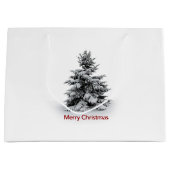 Ein fröhliches kleines Weihnachten Große Geschenktüte (Vorderseite)