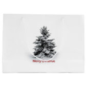 Ein fröhliches kleines Weihnachten Große Geschenktüte (Rückseite)