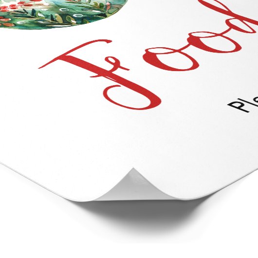 Ein fröhliches kleines Weihnachtsduschenfutter Poster (Ecke)