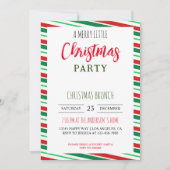 Ein fröhliches kleines Weihnachtsfest-Party Einladung (Vorderseite)