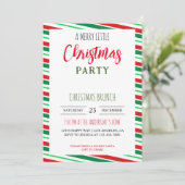 Ein fröhliches kleines Weihnachtsfest-Party Einladung (Stehend Vorderseite)