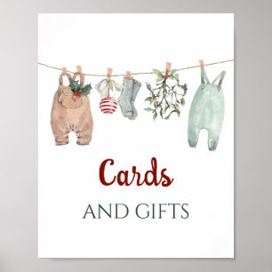 Ein fröhliches kleines Weihnachtskleid Karten und Poster