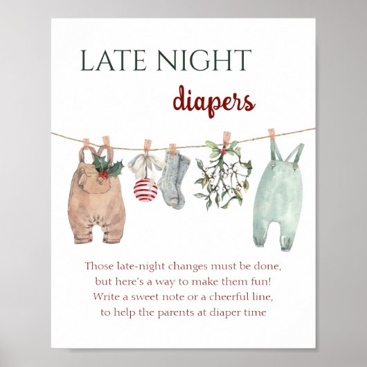 Ein fröhliches kleines Weihnachtskleid Spätabendwi Poster (Vorne)