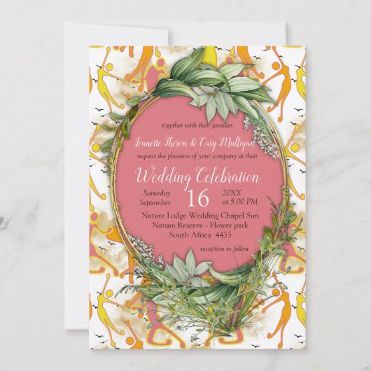 Ein fröhliches Optimismus-Fest Einladung (Vorderseite)