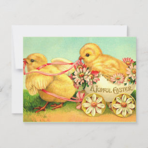 Ein fröhliches Ostern, beliebte Vintage-Illustrati Postkarte