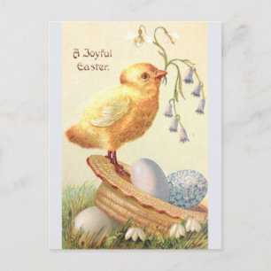 Ein fröhliches Ostern ... Vintage-Osterkarte Postkarte