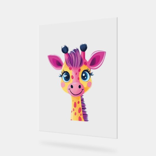 Ein fröhliches und skurriles Design einer jungen G Acrylschild (Winkel)