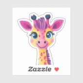 Ein fröhliches und skurriles Design einer jungen G Aufkleber (Blatt)