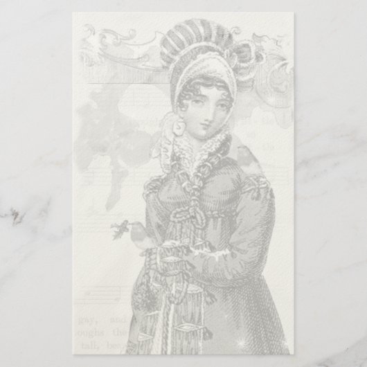 Ein fröhliches Weihnachten Jane Austen Inspirierte Briefpapier (Vorderseite)