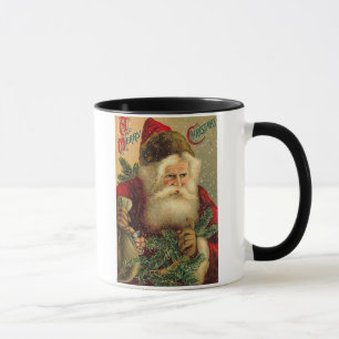 Ein fröhliches Weihnachten Vintage-Weihnachtsmann Tasse