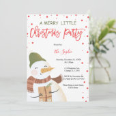 Ein fröhliches Weihnachts-Weihnachtsfest-Party Einladung (Stehend Vorderseite)