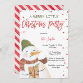 Ein fröhliches Weihnachts-Weihnachtsfest-Party Einladung (Vorne/Hinten)