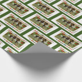 Ein fröhliches Weihnachtseis-Skater-Umschlagpapier Geschenkpapier (Ecke)