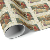 Ein fröhliches Yuletide Viktorianisches Weihnachts Geschenkpapier (Rolleneckpunkt)