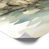 Ein Frosch, der Klarinette spielt - Kunstdruck Poster (Ecke)
