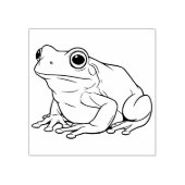 Ein Frosch Gummistempel (Prägung)