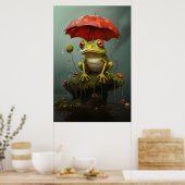 Ein Frosch Poster (Küche)