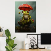 Ein Frosch Poster (Heimbüro)
