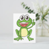 ein Frosch Postkarte (Stehend Vorderseite)