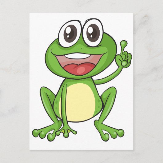 ein Frosch Postkarte (Vorderseite)