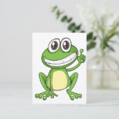 ein Frosch Postkarte (Stehend Vorderseite)