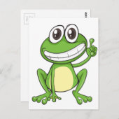 ein Frosch Postkarte (Vorne/Hinten)