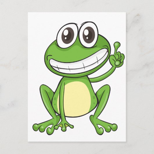 ein Frosch Postkarte (Vorderseite)
