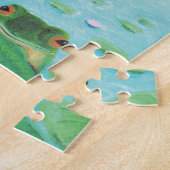 Ein Frosch springt in die Teichillustration Puzzle (Seite)