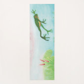 Ein Frosch springt in die Teichillustration Yogamatte (Vorderseite)