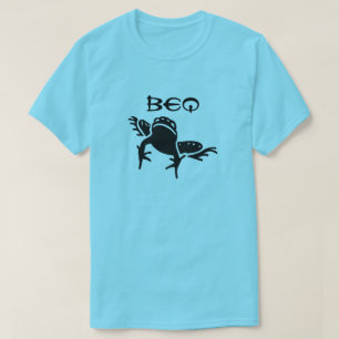 Ein Frosch und kurdisches Wort für Frosch Beq, bla T-Shirt