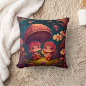 Ein Frosch und seine Firma spielen um Pfeiler heru Kissen (Decke)