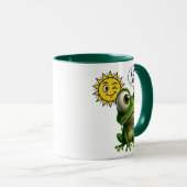 Ein Frosch wartet auf den Regen Tasse (VorderseiteRechts)