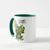 Ein Frosch wartet auf den Regen Tasse (Vorderseite Links)