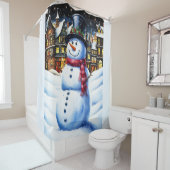 EIN FROSTY CHRISTMAVE DUSCHVORHANG (Beispiel)