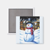 EIN FROSTY CHRISTMAVE MAGNET (Vorderseite/Rückseite)