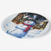 EIN FROSTY CHRISTMAVE PAPPTELLER (Schrägansicht)