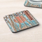 Ein Frühaufsteher erhält drei Glücksmaßstäbe Getränkeuntersetzer (Linke Seite)