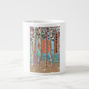 Ein Frühaufsteher erhält drei Glücksmaßstäbe Jumbo-Tasse