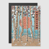 Ein Frühaufsteher erhält drei Glücksmaßstäbe Magnetkarte (Vorne/Hinten)