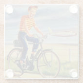 Ein früher amerikanischer glasuntersetzer (Rückseite)