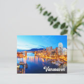 Ein früherer Abend über Vancouver, British Columbi Postkarte (Stehend Vorderseite)