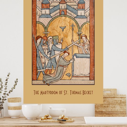 Ein früheres Martyrium von St. Thomas Becket in Ar Poster (Küche)