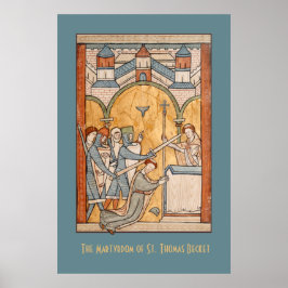 Ein früheres Martyrium von St. Thomas Becket in Ar Poster