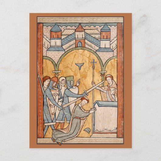 Ein früheres Martyrium von St. Thomas Becket in Ar Postkarte (Vorderseite)