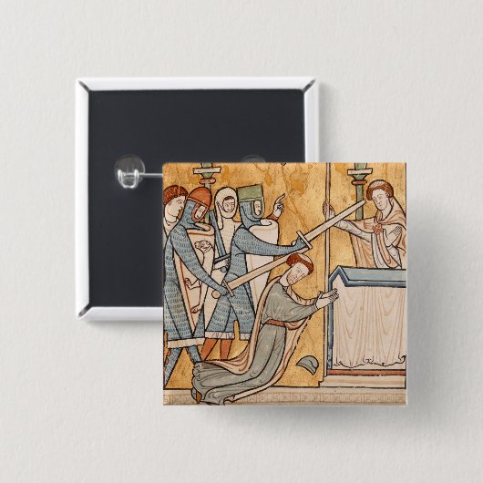 Ein frühes Martyrium des hl. Thomas Becket in der Button (Vorne & Hinten)