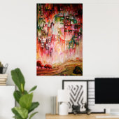 Ein Frühlingsfieber - Leinwand drucken Poster (Heimbüro)