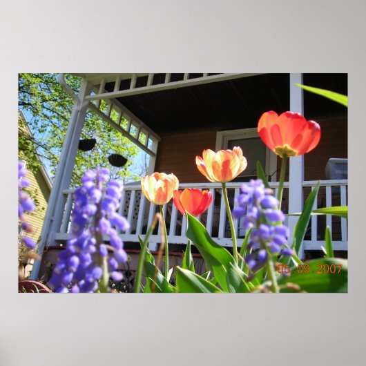 Ein Frühlingsgarten Poster (Vorne)