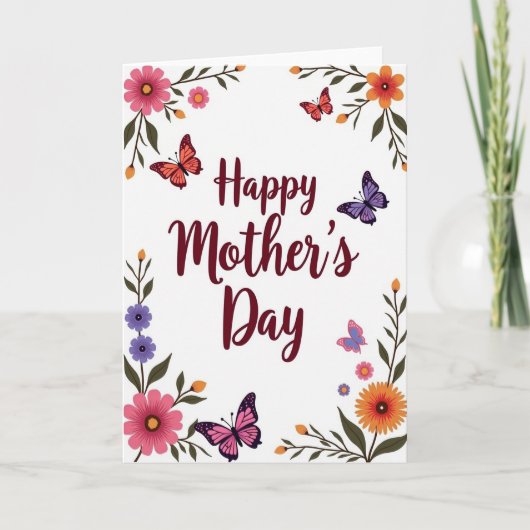 Ein Frühlingsgrußkarten für die Mutter Karte (Vorderseite)