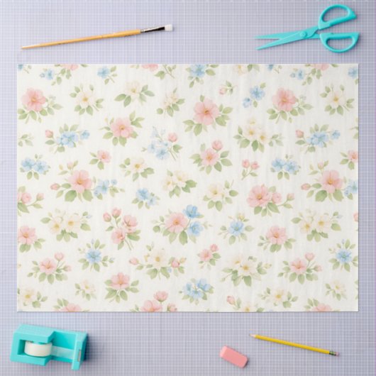 Ein frühlingshaftes Blumendesign #22 Seidenpapier (Basteln)
