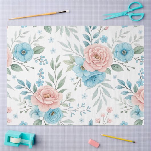 Ein frühlingshaftes Blumendesign #5 Seidenpapier (Basteln)